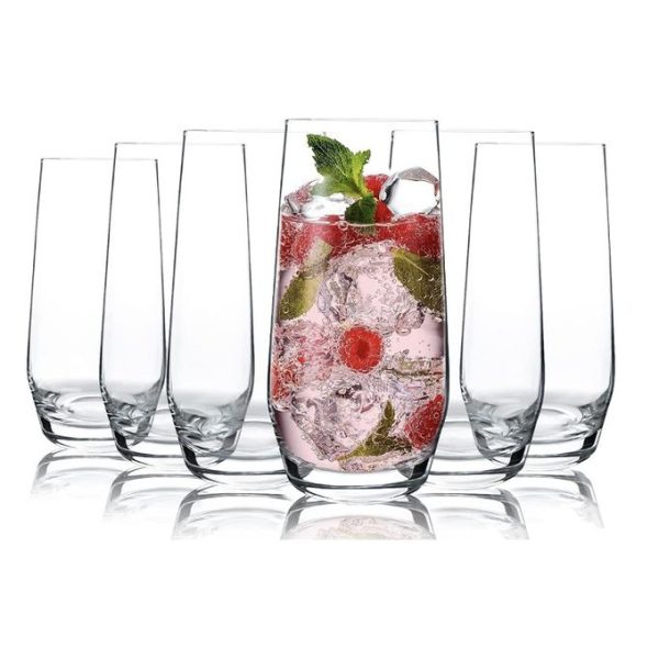 Deli Glassware Lot De 6 Verres à boisson Deli long drink - Capacité 24cl